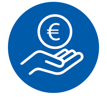 Grafik-Icon: Schulden abbauen